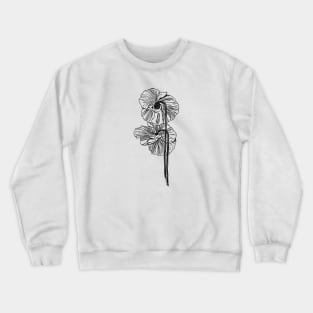 Hand Drawn Poppy Flower Crewneck Sweatshirt